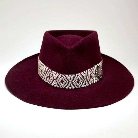 plum fedora front